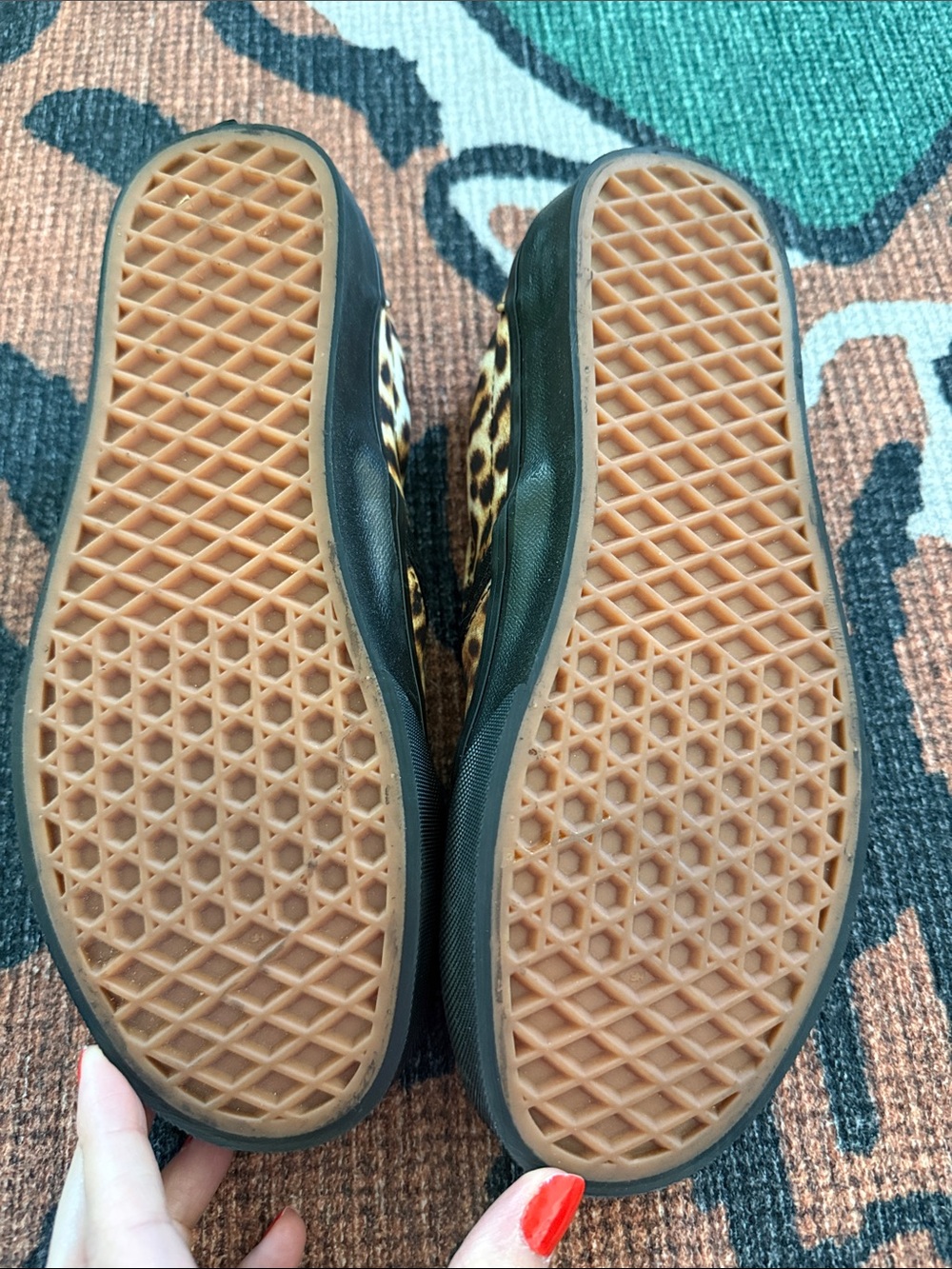 Vans Leopard Print Slip Ons - Picture 4 of 5
